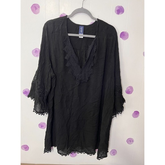 Swimsuits For All Swim New Swimsuits For All Black Embroidered